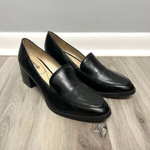LifeStride Heels Women’s 9.5 Devyn Black Loafer Block